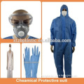Type5/6 disposable polypropylene nonwoven high risk safety workwear chemical industrial protective suits
